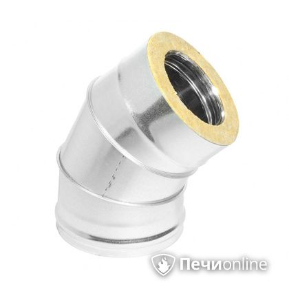Колено 135° (45°) Теплов и Сухов Отвод Термо 45* ОТ-Р 430-0.5/оцинковка D150/210 в Саратове