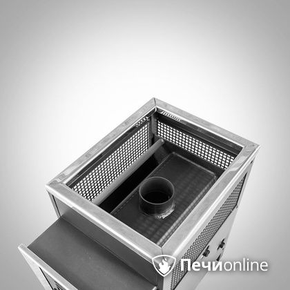 Дровяная банная печь Радуга ПБ-21 (встроенный теплообменник) 6 мм прочистная дверца в Саратове