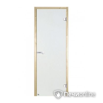 Дверь для бани Harvia Стеклянная дверь для сауны 8/19 коробка сосна сатин D81905M в Саратове